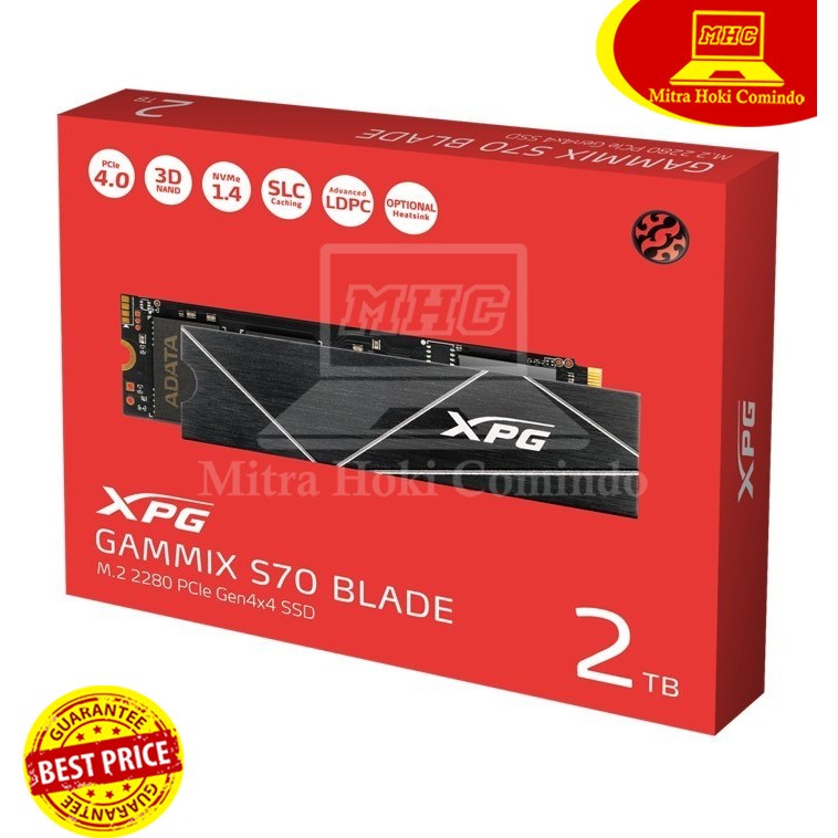 SSD ADATA XPG GAMMIX S70 Blade 2TB M.2 NVME 4.0