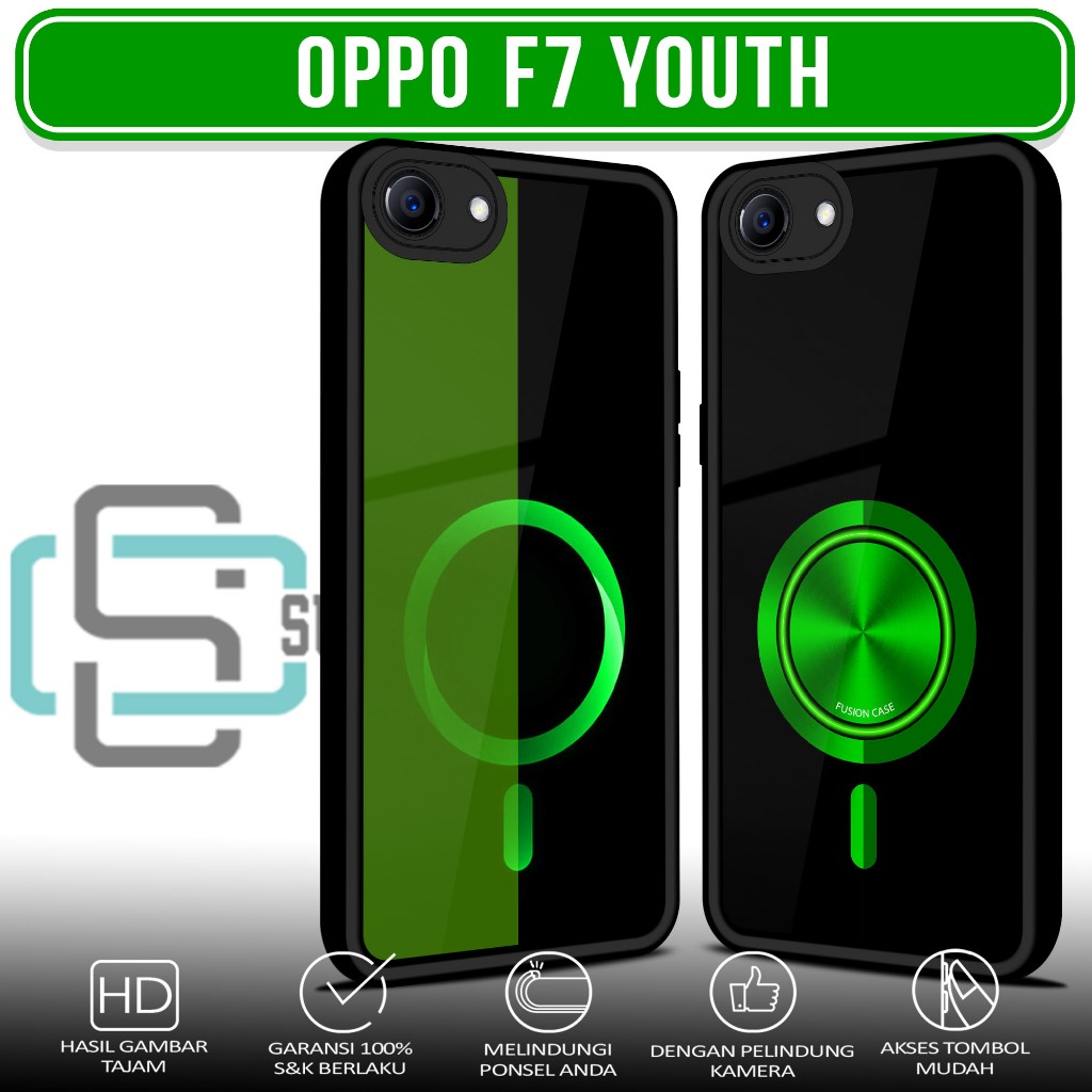 Case Hp For OPPO F7 YOUTH RING2 SoftCase Glossy casing Handphone Silikon Glass