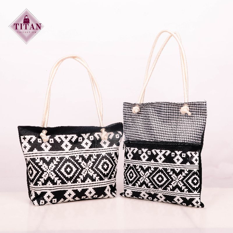 TITAN Collection - Tote bag Tali Sumbu aesthetic / tote bag tambang / tote bag tali sumbu resleting 