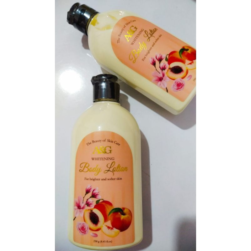 A&G Peach whitening body lotion / A&G Peach lotion badan 250gram / Handbody pemutih / HB plus whiten