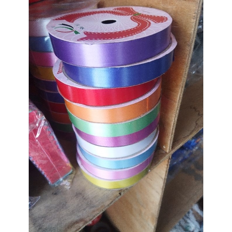 

10 pcs pita rool jepang/pita warna warni/pita kado 2cm