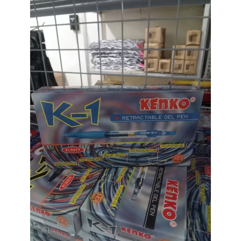

pulpen gel kenko K-1 Biru 0.5mm 1 pack isi 12 pcs
