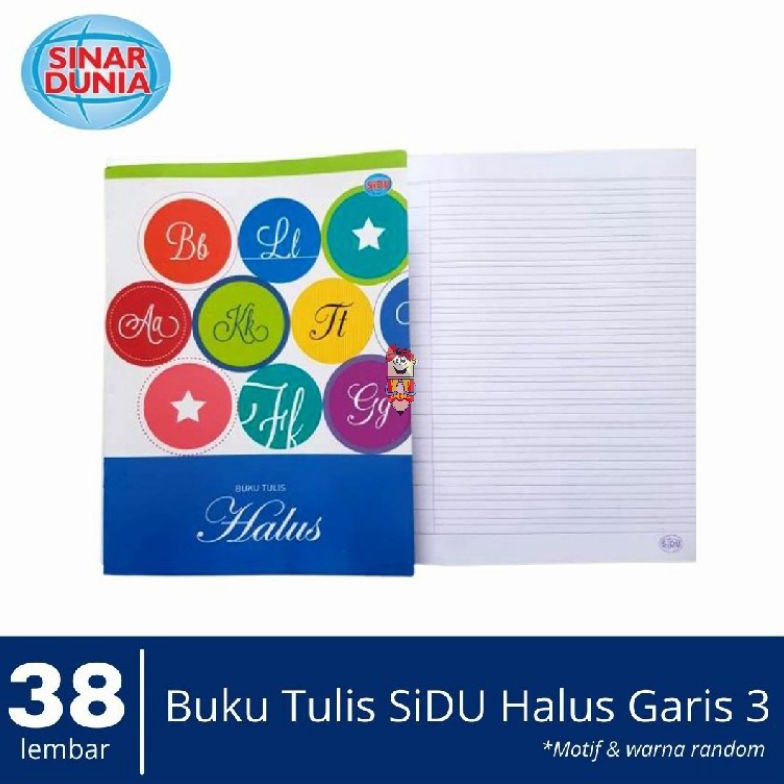 

trReady Buku Tulis garis 3 sinar dunia 1pak1pcs B83