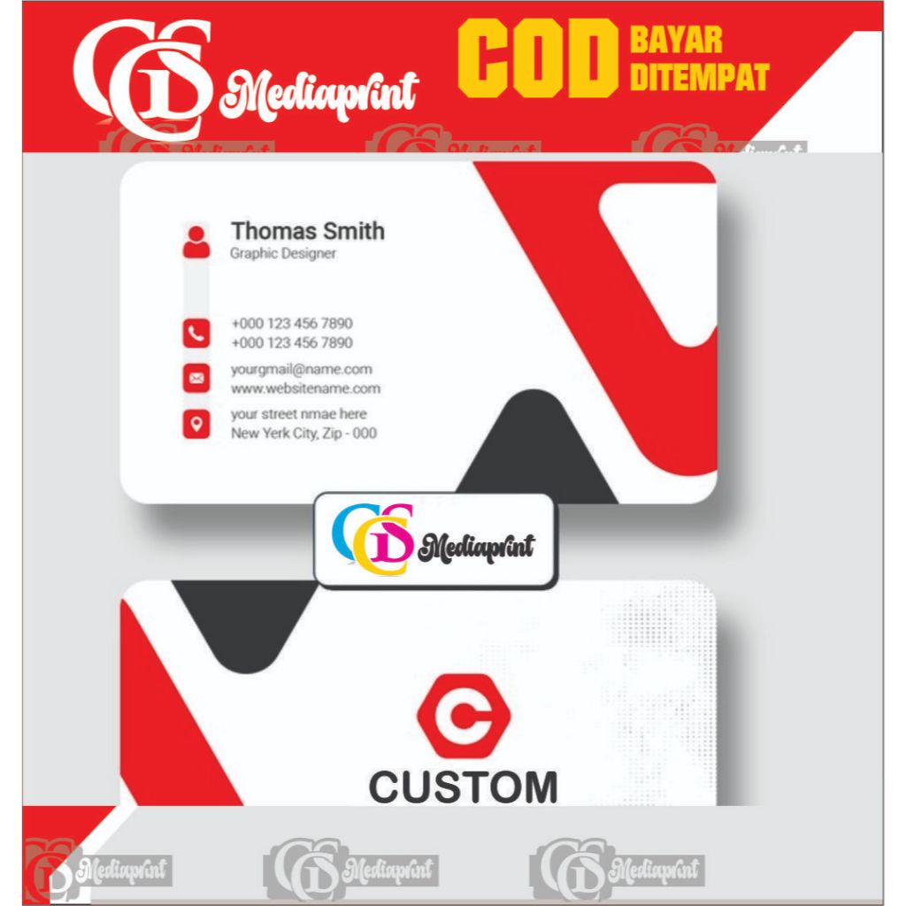 

kartu nama custom - gcs mediaprint