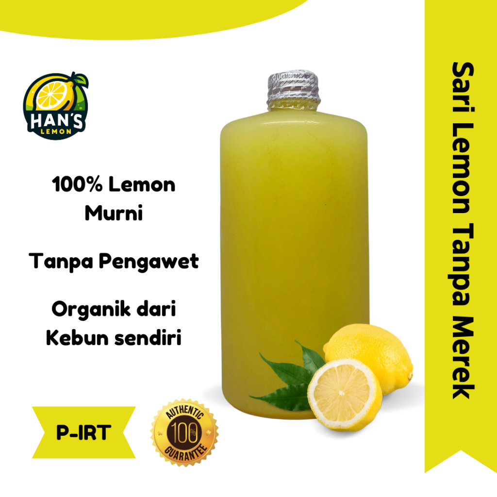 

Sari Lemon 500Ml Organik - Lemon Untuk Diet dan Detox - Tanpa Merk Untuk Jual Lagi