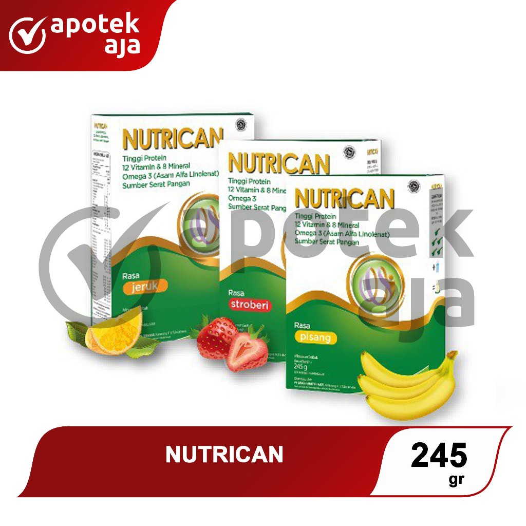 

Nutrican 245 gram Nutrisi Tinggi Energi dan Protein