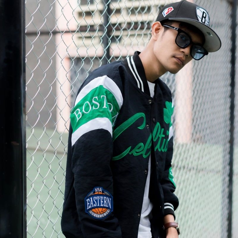 Varsity Jacket Boston Celtics Series - Premium Bomber Basketball Casual Vintage - Akar Official Shop