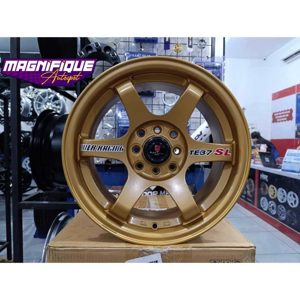 velg mobil te37sl ring15  bronze untuk starlet,vios,yaris,avanza,sigra,calya dll