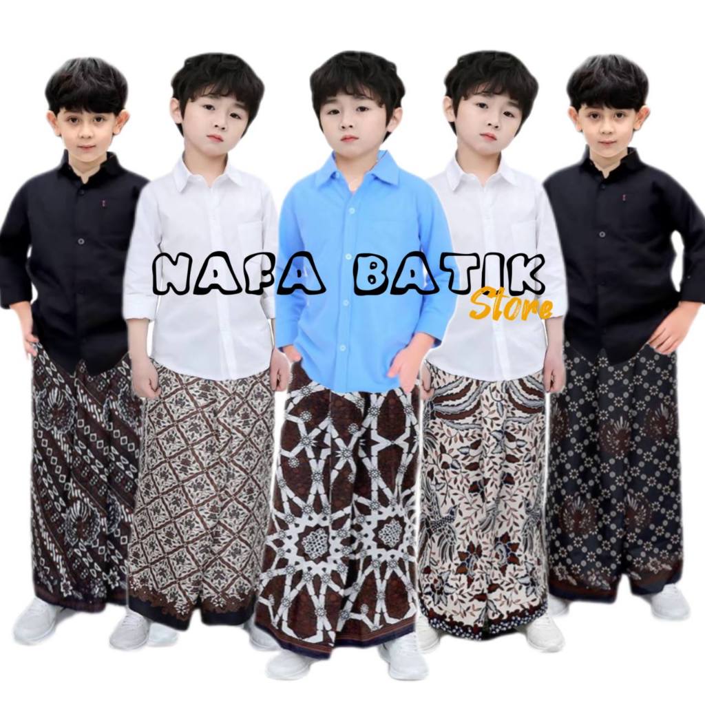 Sarung Instan Anak Usia 2-10 Tahun Motif Batik Gus Iqdam Sarung Anak Model rok