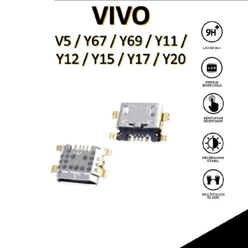 KONEKTOR CAS VIVO V5 / Y67 / Y69 / Y11 / Y12 / Y15 / Y17 / Y20 NEW ORI
