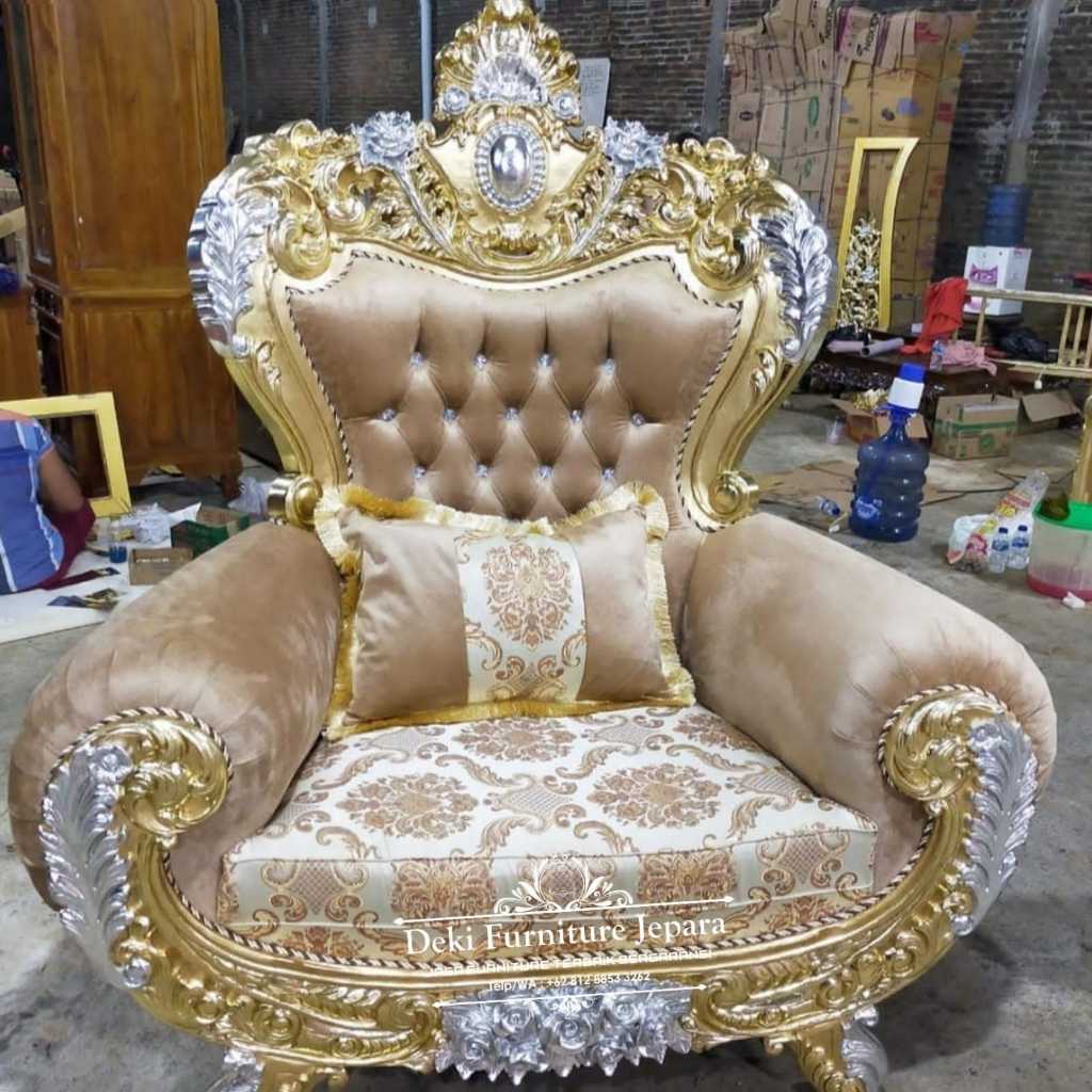 Sofa Model Perahu / Sofa Ruang Tamu Kursi Jati Jepara / Kursi Sofa / Kursi Tamu Gaya Mewah