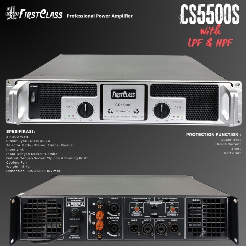 Power Amplifier FirstClass CS5500s