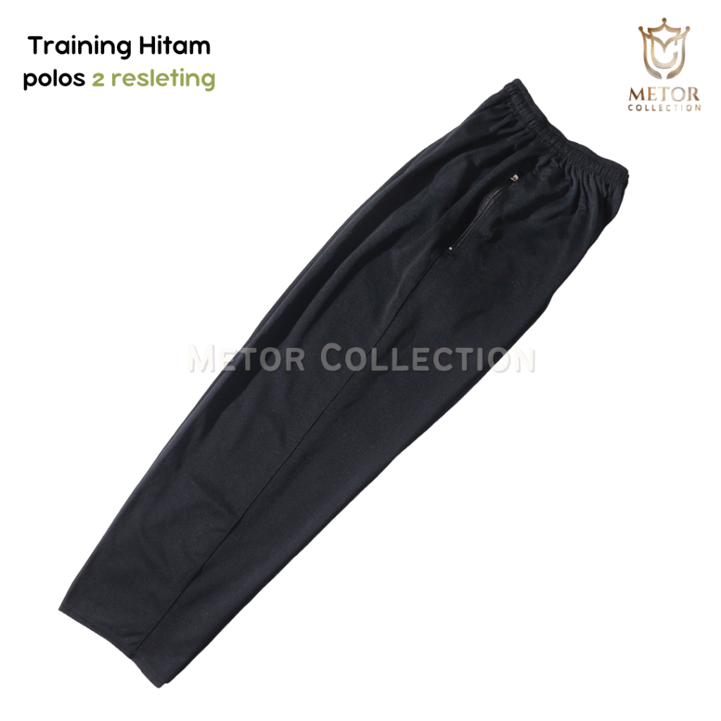 Training Hitam Polos Saku Resleting Training Hitam Panjang Polos Training Hitam Dewasa Training Olah