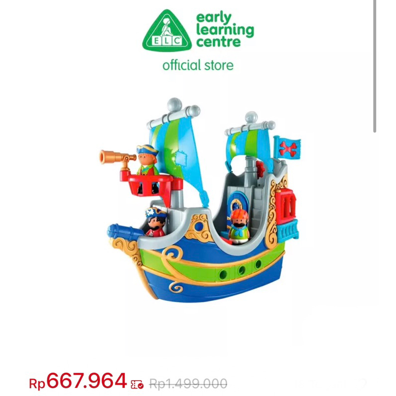 BUNDLE ELC HAPPYLAND Kettle Cottage Playset & HAPPYLAND pirate ship