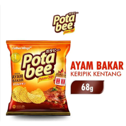 

Potabee Snack Potato Chips Ayam Bakar 68G