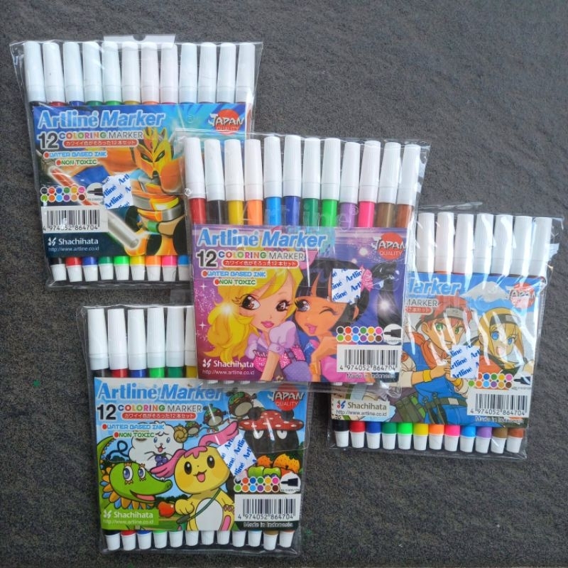 

Spidol Warna Artline EK-316 12 Warna ( 12 Set ) [ Original ]