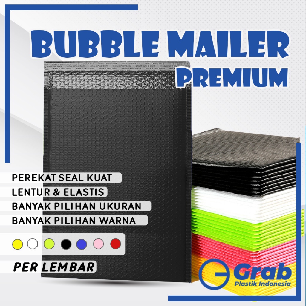 

PLASTIK BUBBLE MAILER PREMIUM 15x20 Polymailer Tebal Amplop Poly Bubble Wrap Packing Olshop COD