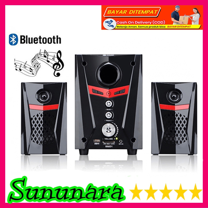 GMC 888D 1 BT SEPIKER MULTIMEDIA SUARA SEPIKER NGEBASSS ( DIKIRM WARNA ACAK )