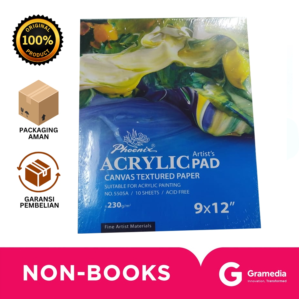 

Gramedia Bali - PHOENIX PAD ACRYL 5505A 9X12
