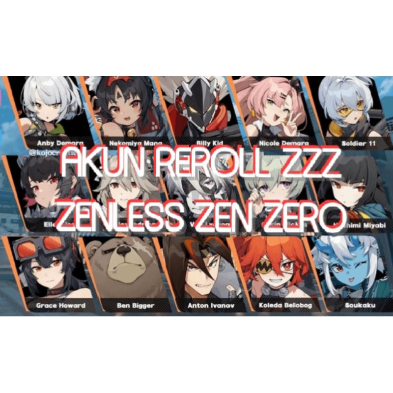 Zenless Zone Zero ZZZ Akun Reroll Polychrome 3000-12000