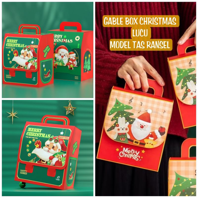 

GODDIE BAG BOX NATAL MODEL RANSEL LUCU 2024 / BOX HADIAH CHRISTMAS LUCU GB-24