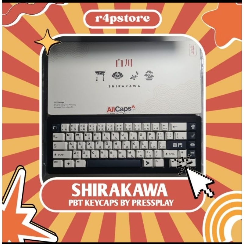 Shirakawa PBT Keycaps by PressPlay