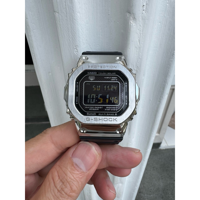 Casio G-Shock GMW-B5000-1JF Square Tough Solar Black Digital Dial Black Resin Band (JDM) original