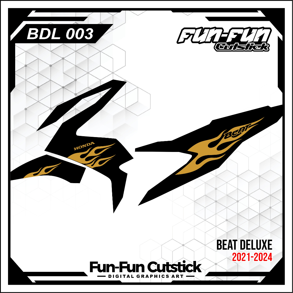 Striping Beat Deluxe Model Api Striping Cuting Stiker Beat Deluxe BDL003