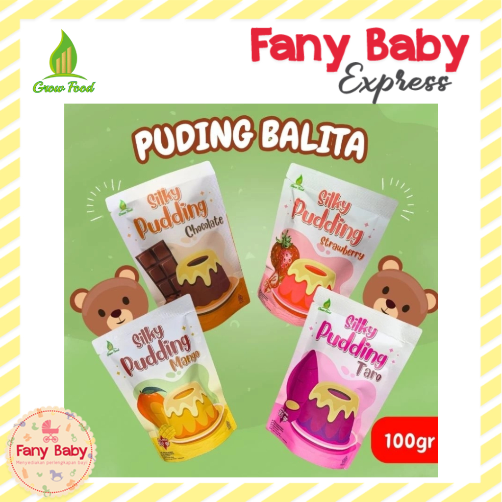 

GROW FOOD SILKY PUDDING 100GR | PUDING BALITA