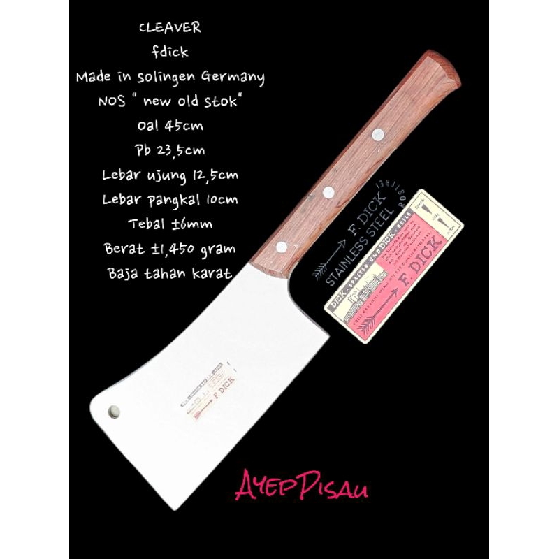 CLEAVERT F dick lawas NOS