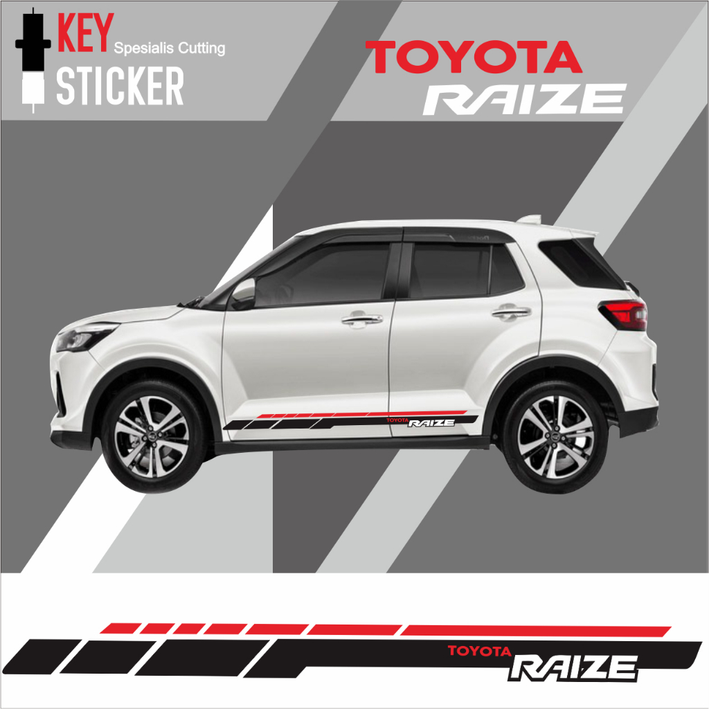 Sticker Variasi Toyota Raize, Sticker Cutting