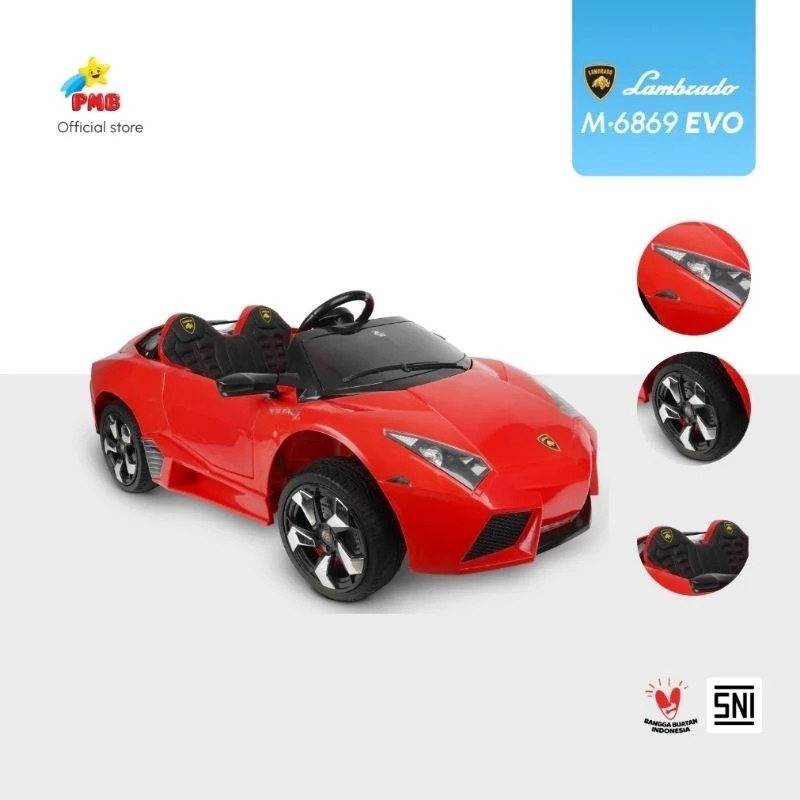 promo Mobil aki anak remot M6869 EVO ban Karet