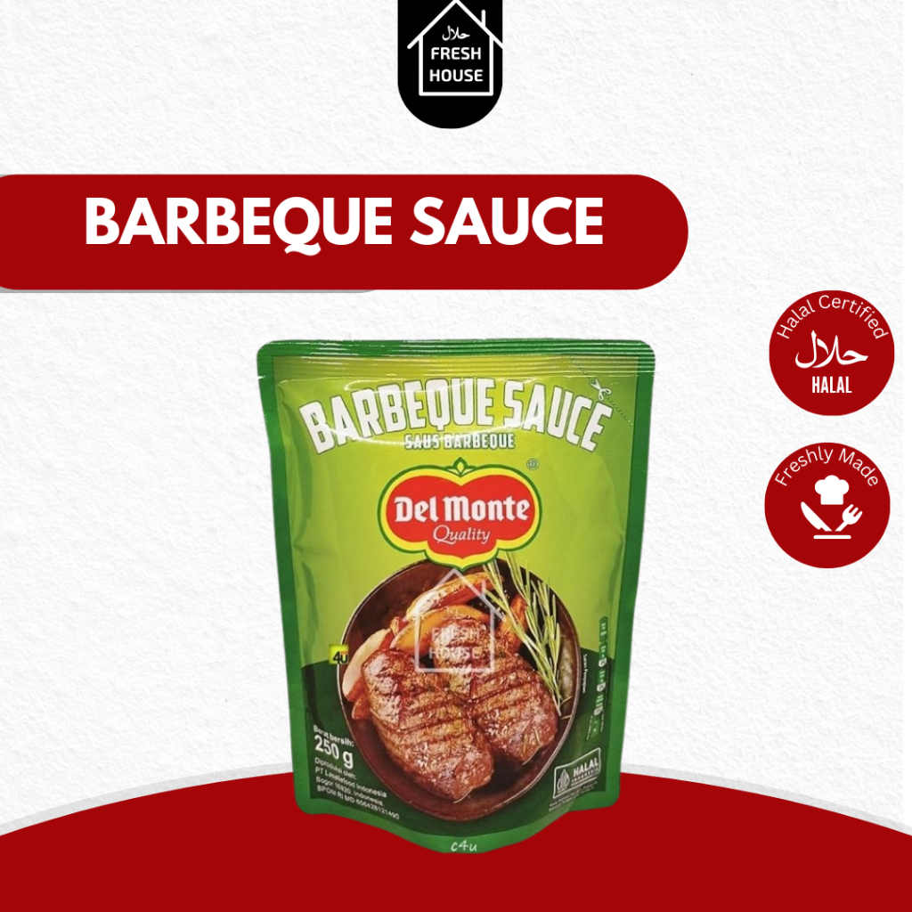 

BARBEQUE SAUCE DELMONTE / BBQ SAUS POUCH / DELMONTE BB1 250 GR