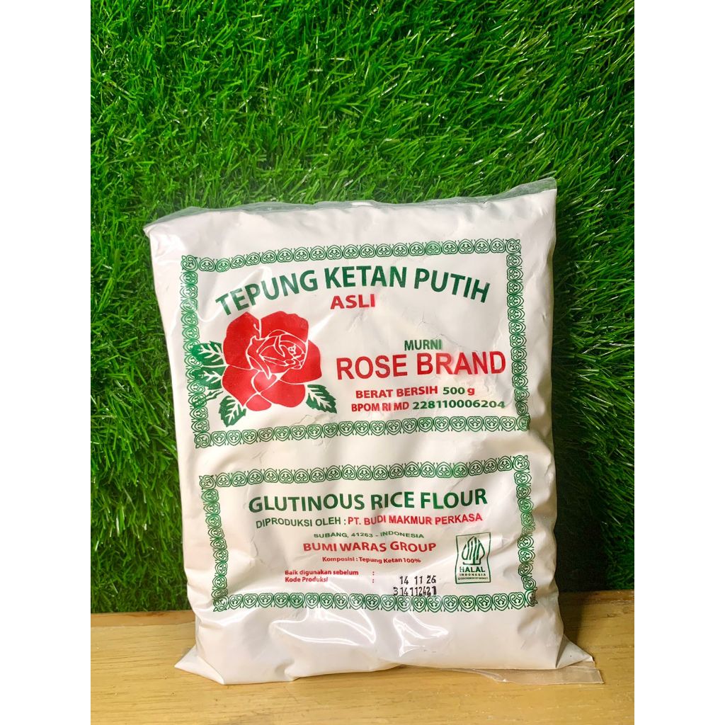

Tepung Ketan Putih Asli Rose Brand 500gr