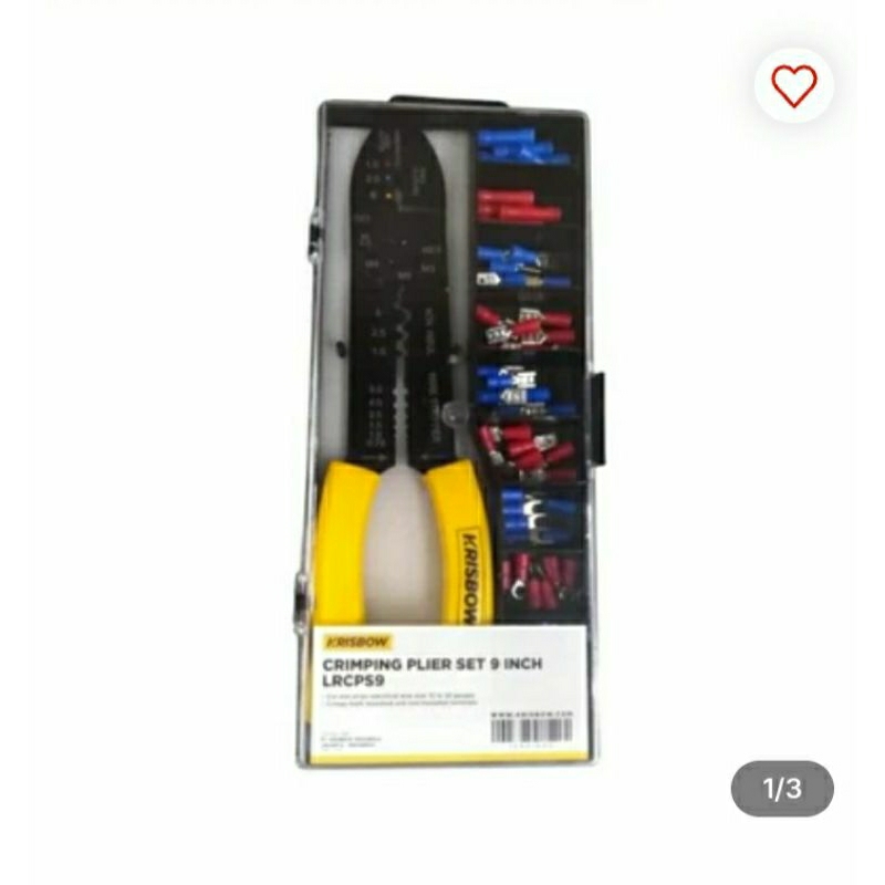 Krisbow Set Tang Crimping 9 Inci Lrcps9 - Kuning