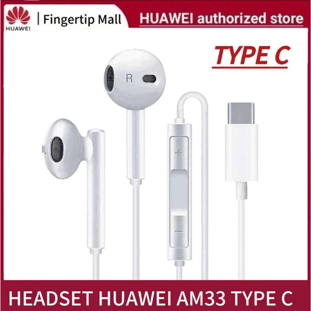 Headset Huawei Earphone Original Type C For Huawei Nova Huawei Mate Pura Handsfree Headset Super Bas