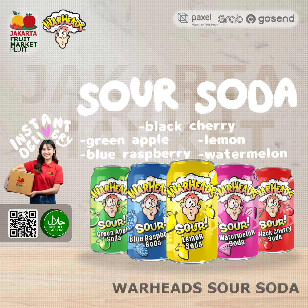 

WARHEADS SOUR SODA minuman soda segar