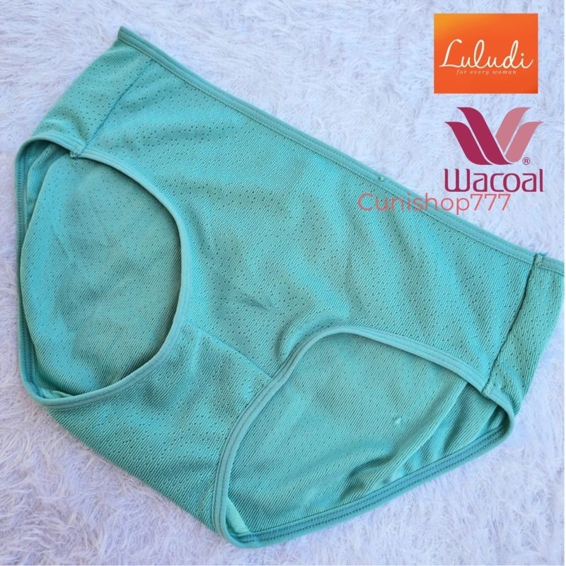 PANTY LULUDI by WACOAL WANITA CELANA DALAM POLOS GREEN HIJAU TOSCA CD K132 LLP 00024