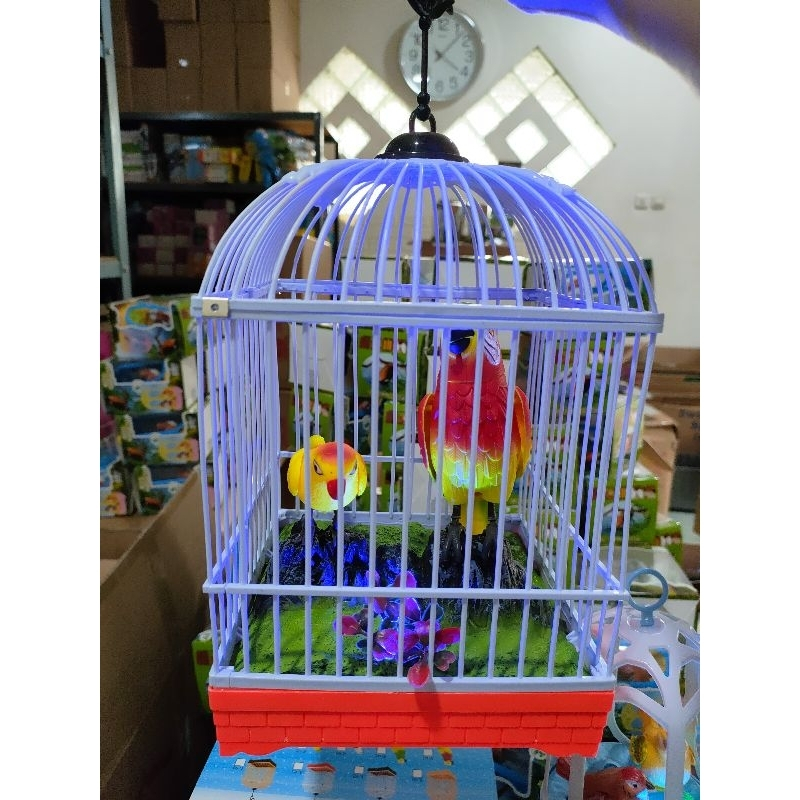 Mainan Burung Dalam Sangkar Bersuara Mainan Anak Burung Ukuran Besar