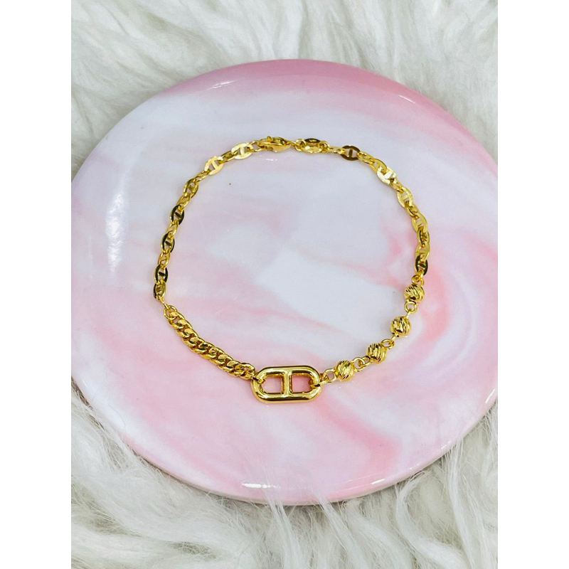 gelang casteli harley polos cantik emas asli kadar 700