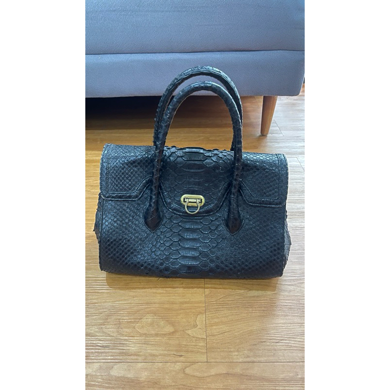 preloved tas kulit ular