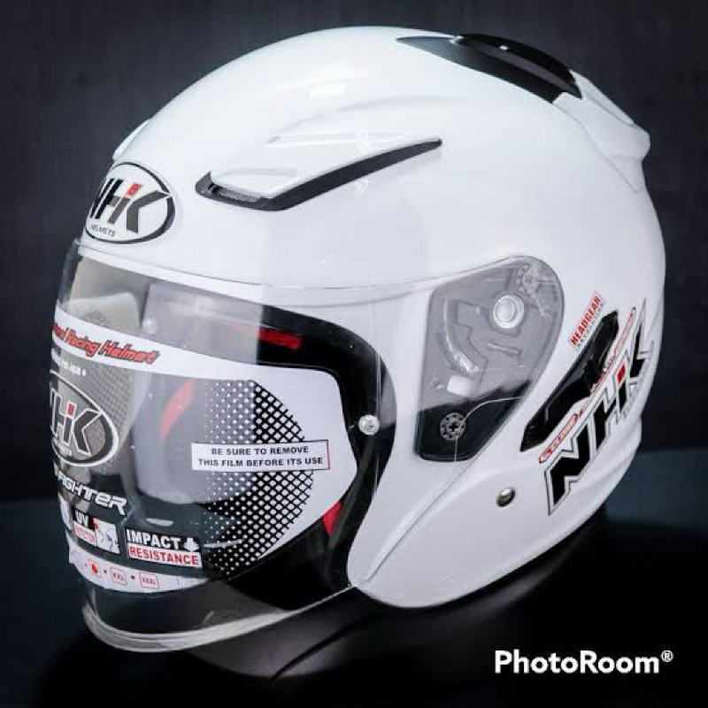 Helm NHK R1 Double Visor Original - Helm half Face Nhk double visor