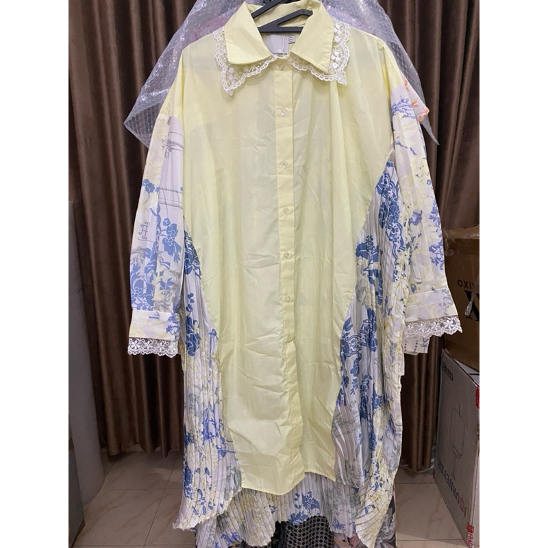 Preloved Orchide Pleats Top Ria Miranda x IKYK pL tunik Riamiranda Tunic RM BS BJ WK VZ ZS BNB