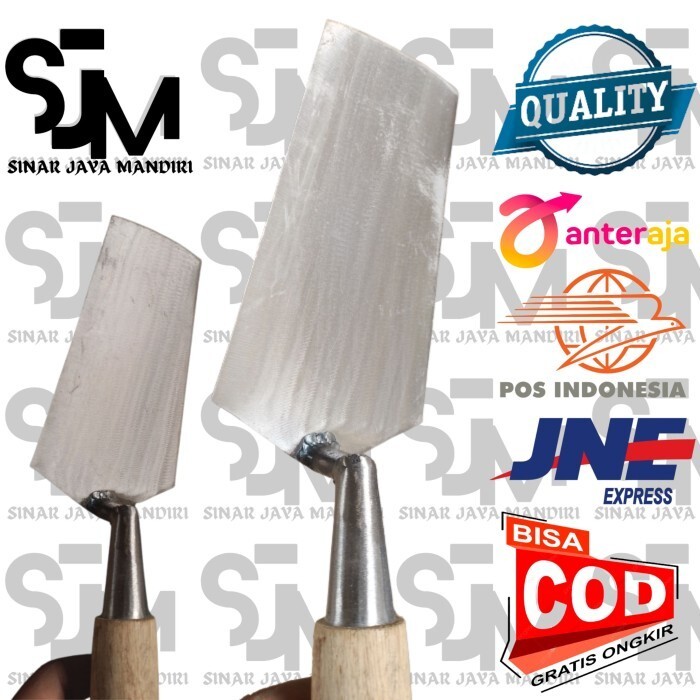 CETOK TUKANG BAJA/ SENDOK SEMEN/ CETOK TULUNGAGUNG BULAT KOTAK/ TROWEL