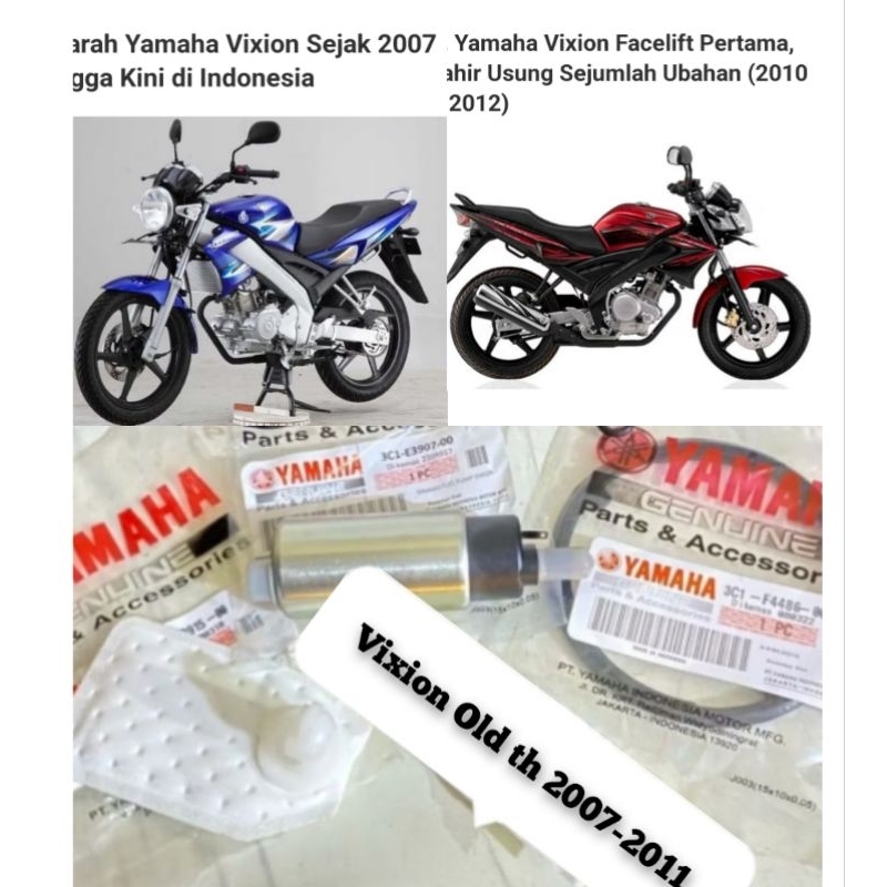 Rotak fuel pump 3C1+Filter fuel pump 3C1+Oring 3C1 (3item) Vixion old th 2007-2011) Asli