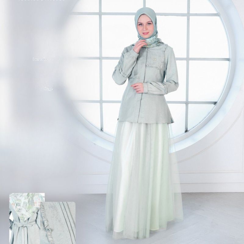 ETHICA SALE | KAGUMI 326 HINT MINT | ATASAN KEMEJA | BAWAHAN ROK TUTU | END YEAR SALE | DISKON AKHIR