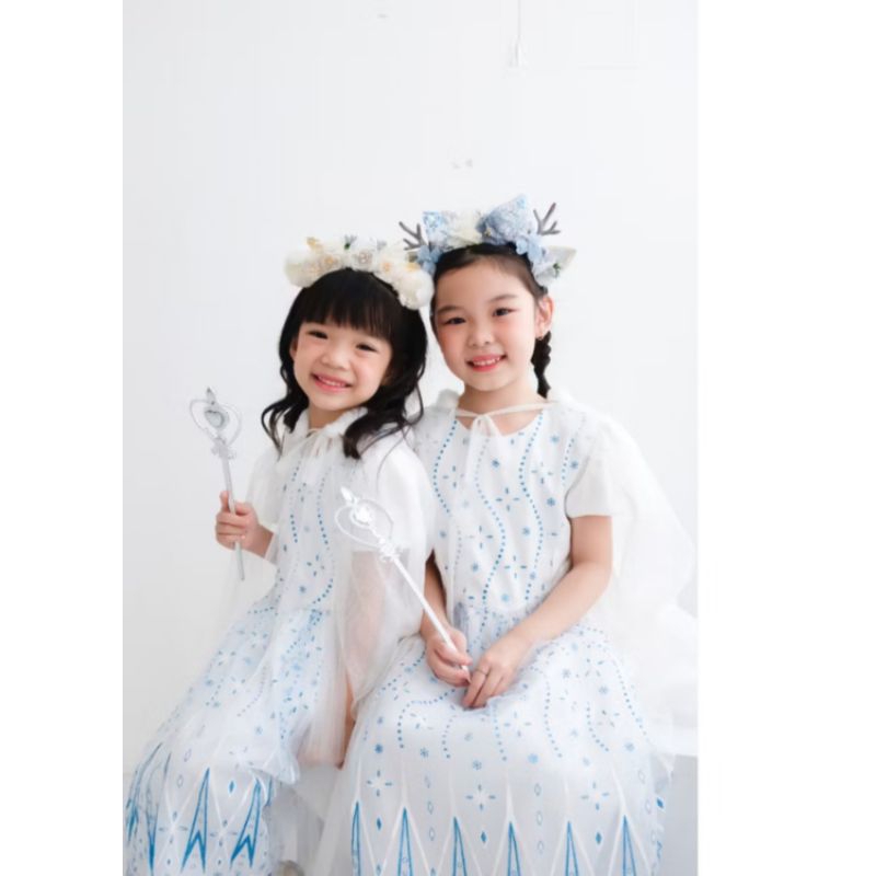 Frozen white gaun mewah  by PRINCESSA FLAMI