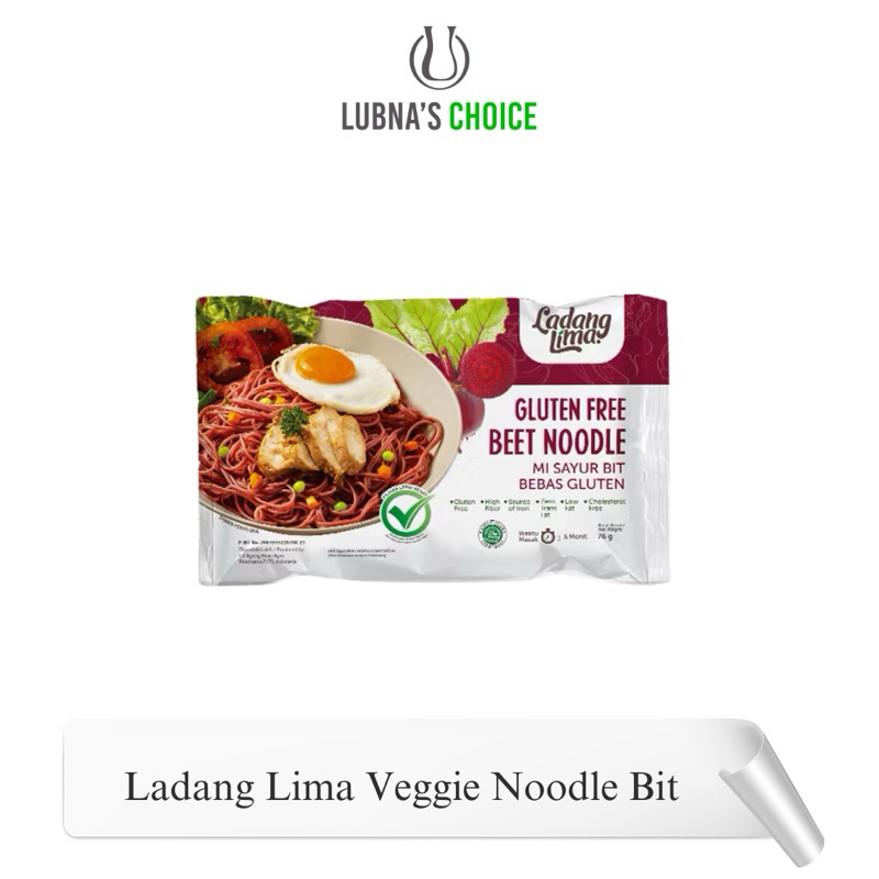 

Ladang Lima - Veggie Noodle Gluten Free Beet, Mie Goreng Bit