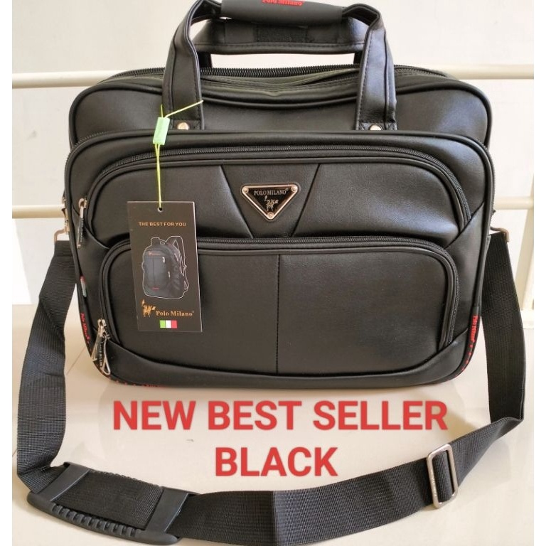 KODE A24K TAS KANTOR LAPTOP FOLIO POLO MILANO EXPANDING dibesarkan KULIT ORIGINAL BRIEFCASE SELEMPAN