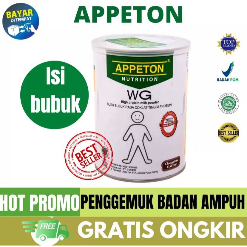 

APPETON WG Susu Penambah Berat Badan 200gr Paket Nutrisi